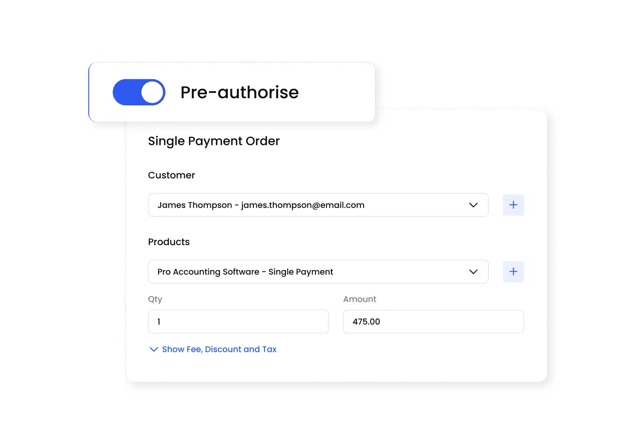 Pre-authorisation made simple